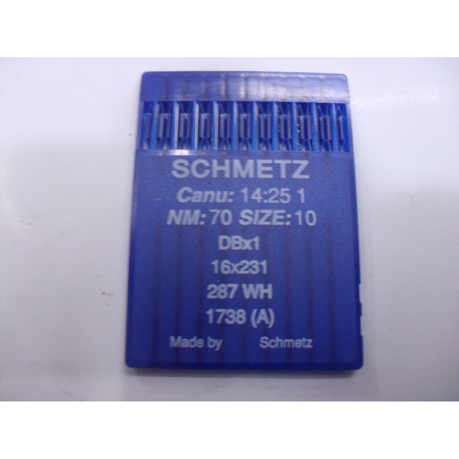 CARTINA DA 10 AGHI SCHMETZ SIST. 287 WH 1738 A PER MACCHINA CUCIRE INDUSTRIALE