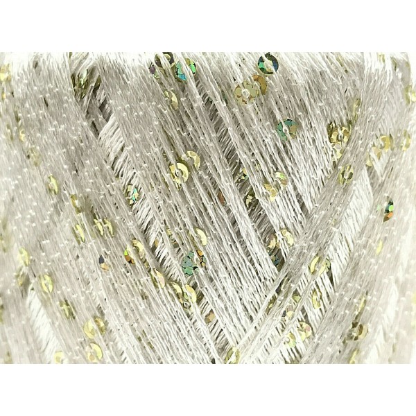 Gomitolo filato paillettes lurex da 25 gr. 130 mt. Tre Sfere adatto da inserire o da solo