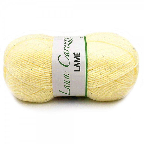 Gomitolo 100 gr. 380 mt. lana Carezza Lamè per ferri ed uncinetto 2.5/3 Tre Sfere
