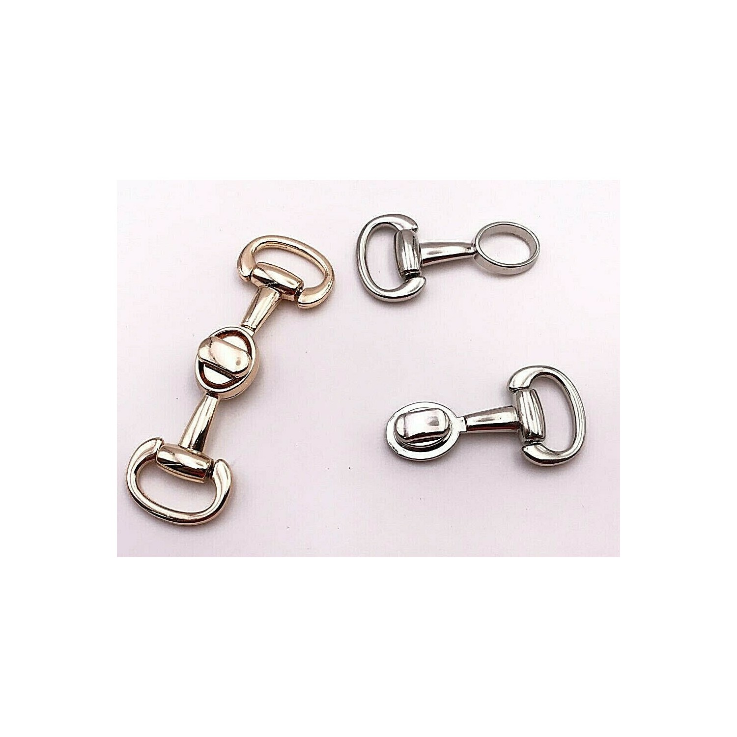 CHIUSURA PER RIFINITURE BORSELLI MA ANCHE APPLICAZIONE SCARPE CINTURE 6,5X2 cm.