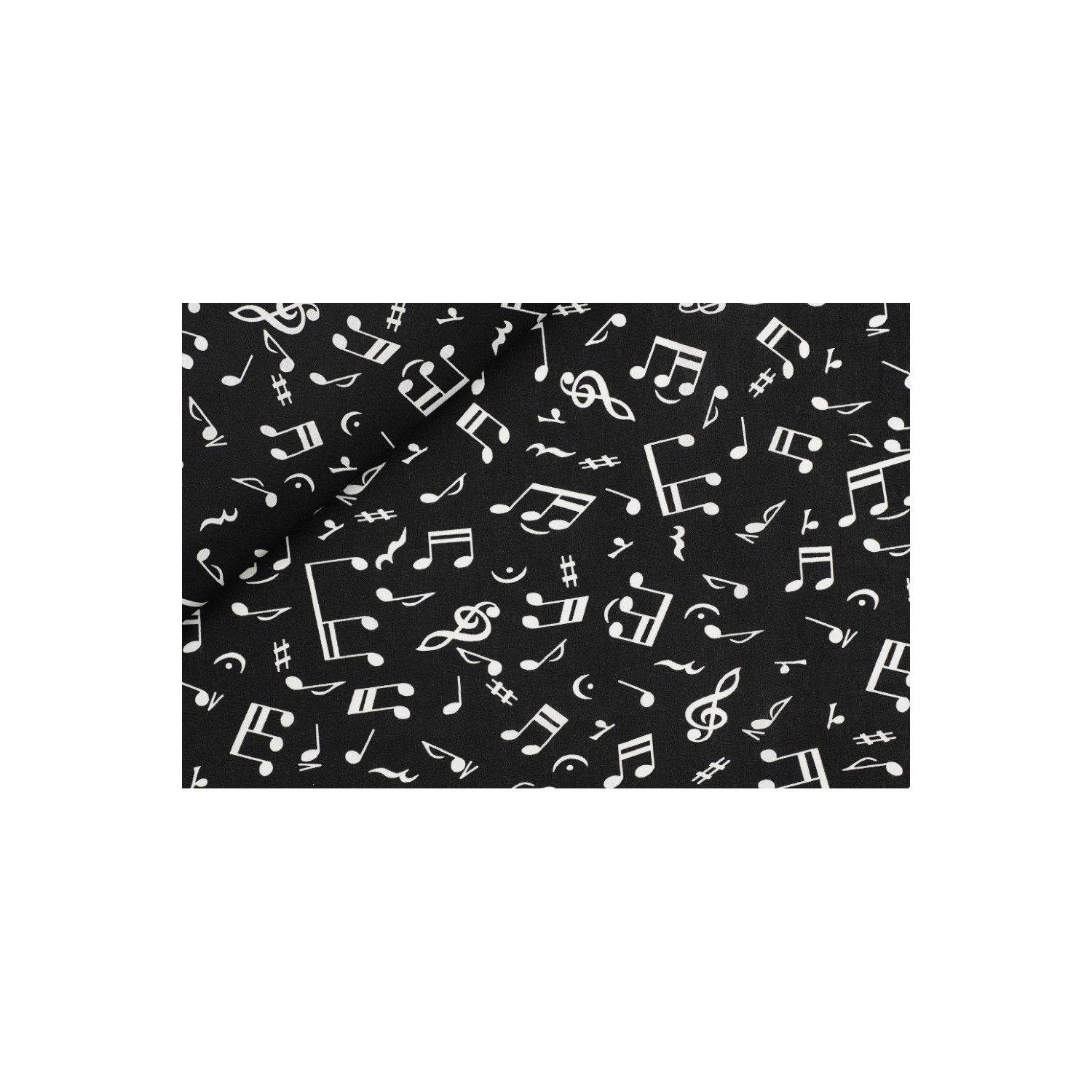 Tessuto puro cotone fantasia Mozart (gr. 159,50 mtl) h. 145 cm.  taglio da 50 cm.