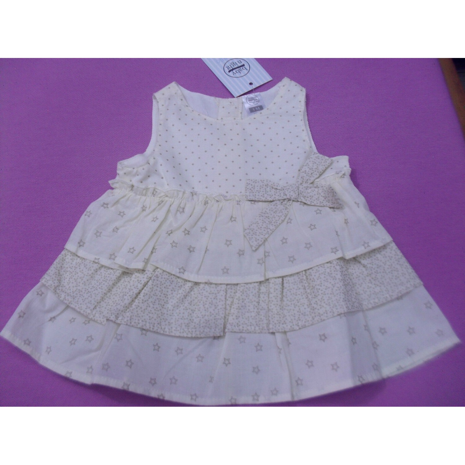 VESTITINO BABY NIGHT PURO COTONE DA 1 MESE A 12 MESI ART. 30099