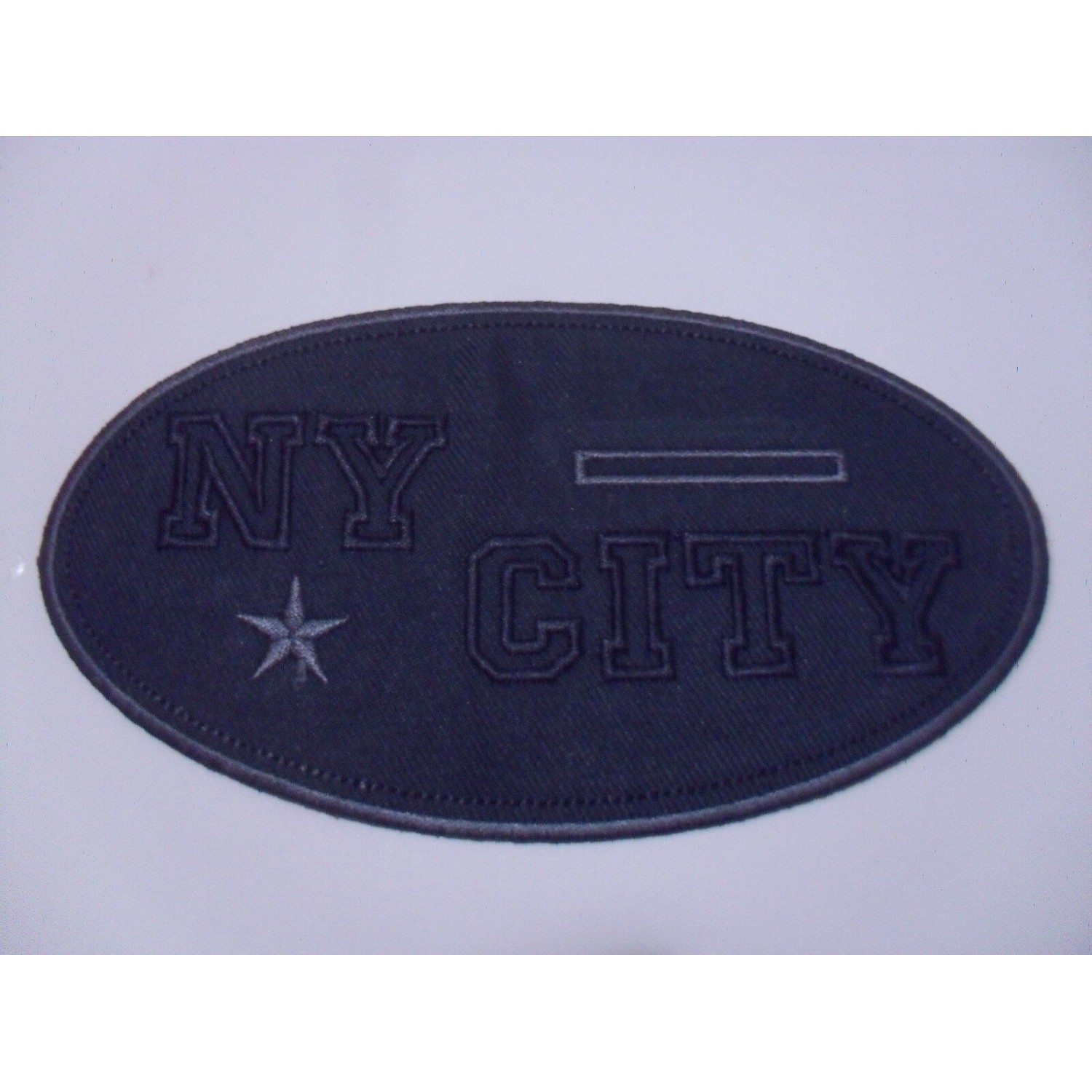 TOPPA PATCH RICAMO TESSUTO "NY CITY" ORIZZ. TERMO O DA CUCIRE DIMENSIONI VARIE