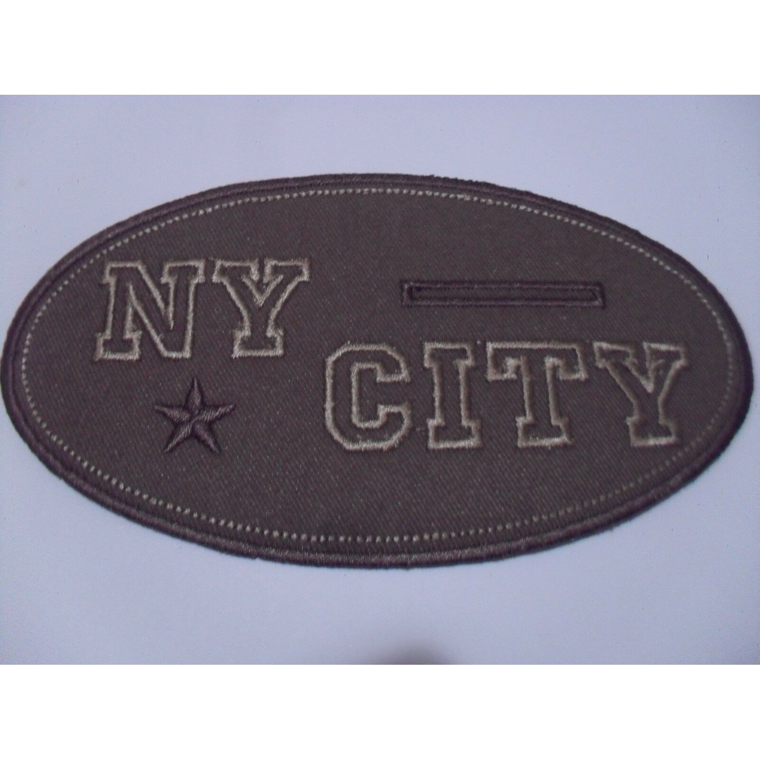 TOPPA PATCH RICAMO TESSUTO "NY CITY" ORIZZ. TERMO O DA CUCIRE DIMENSIONI VARIE