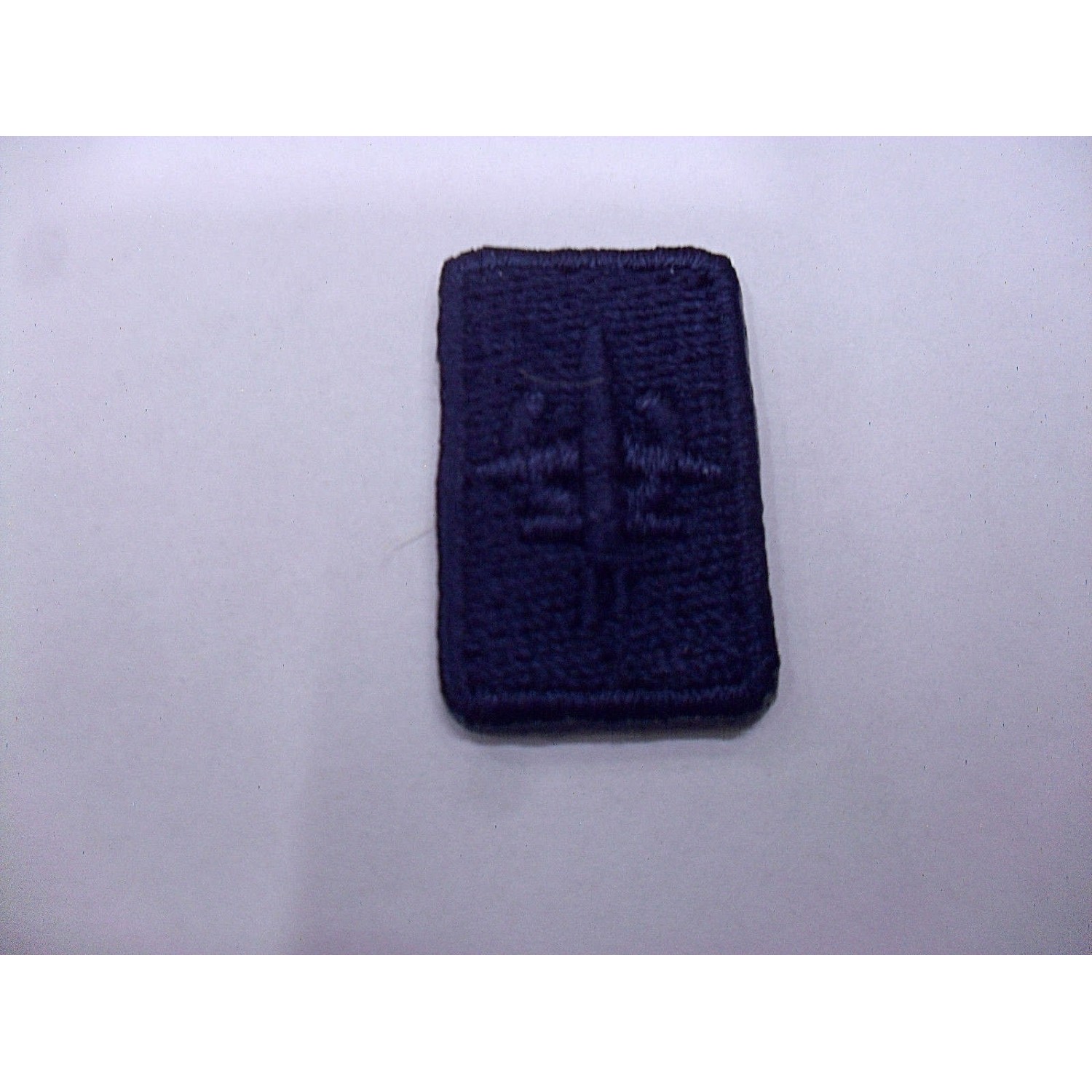 TOPPA PATCH RETTANGOLARE RICAMO AEREO TERMO O DA CUCIRE 1,6X2,6 cm. VARI COLORI