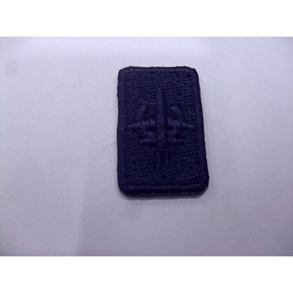 TOPPA PATCH RETTANGOLARE RICAMO AEREO TERMO O DA CUCIRE 1,6X2,6 cm. VARI COLORI