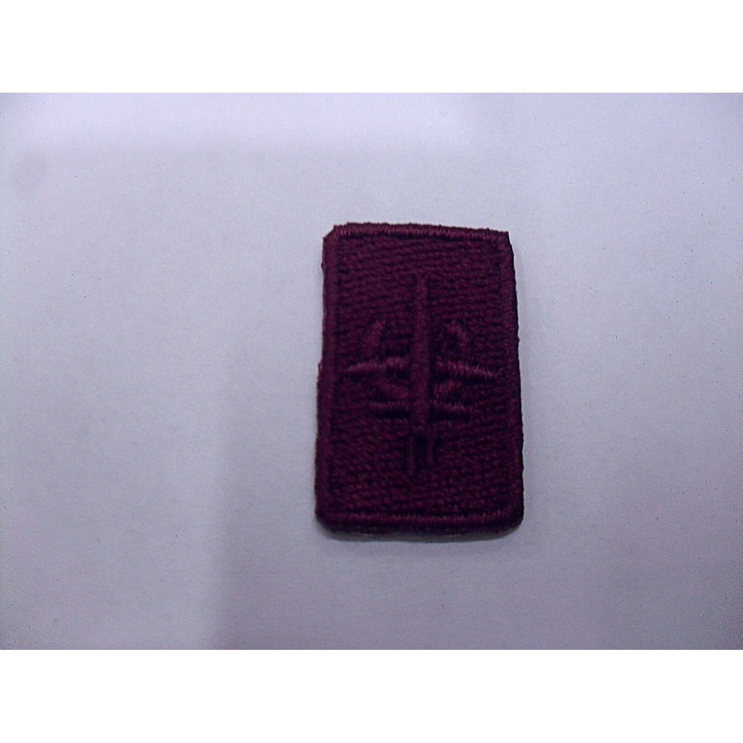 TOPPA PATCH RETTANGOLARE RICAMO AEREO TERMO O DA CUCIRE 1,6X2,6 cm. VARI COLORI
