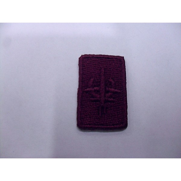 TOPPA PATCH RETTANGOLARE RICAMO AEREO TERMO O DA CUCIRE 1,6X2,6 cm. VARI COLORI