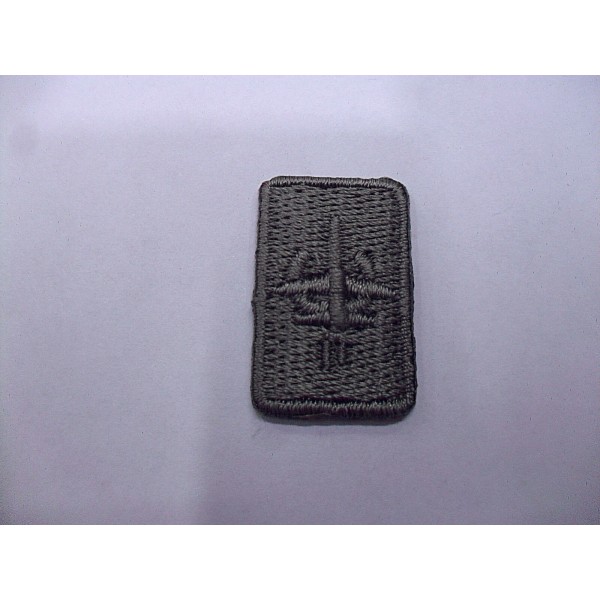 TOPPA PATCH RETTANGOLARE RICAMO AEREO TERMO O DA CUCIRE 1,6X2,6 cm. VARI COLORI