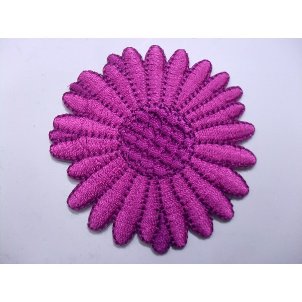 TOPPA PATCH FIORE RICAMATO TERMOADESIVA O DA CUCIRE DIMENSIONI VARIE