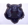 TOPPA PATCH APPLICAZIONE TIGRE RICAMO VELLUTO SU ECOP. SC.TERMO VARIE DIMENSIONI