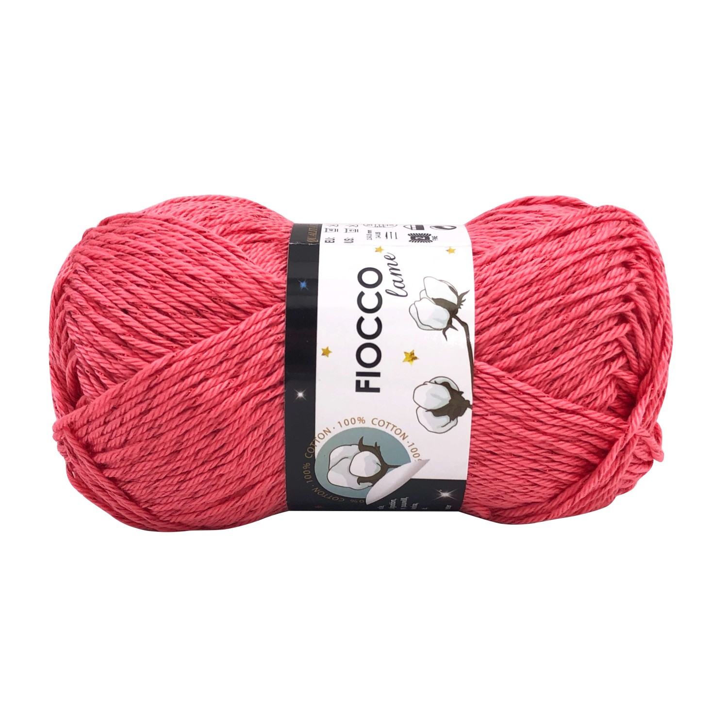 Gomitolo da 50 gr. Tre Sfere "Fiocco Lame'" 100% cotone 125 mt.