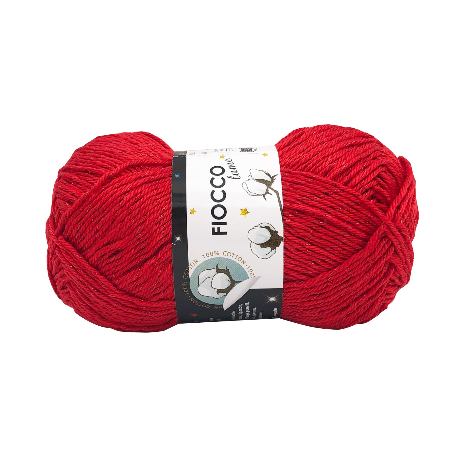 Gomitolo da 50 gr. Tre Sfere "Fiocco Lame'" 100% cotone 125 mt.