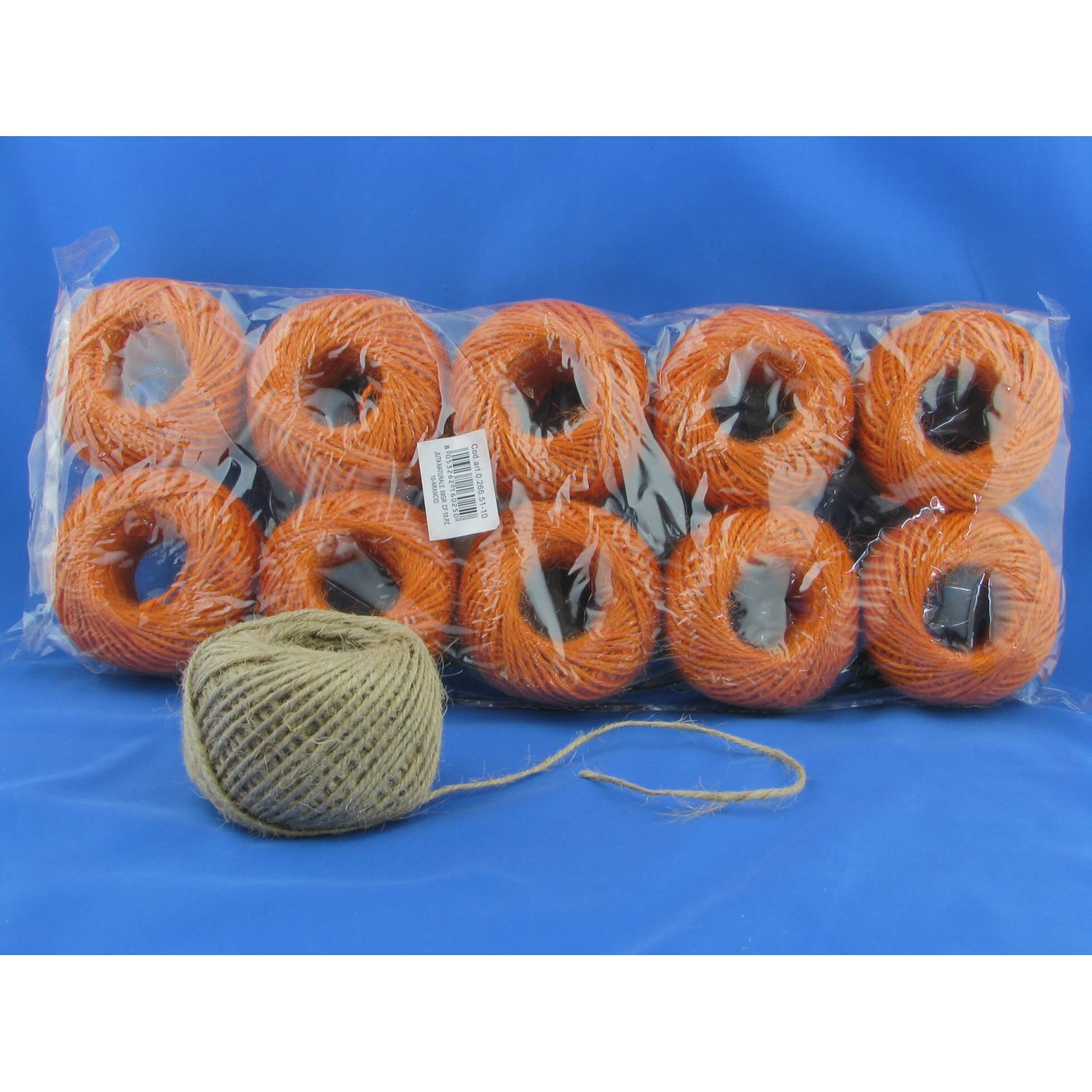 Gomitolo da 50 gr. Tre Sfere "Juta Naturale" 100% juta per borse, cappelli e varie