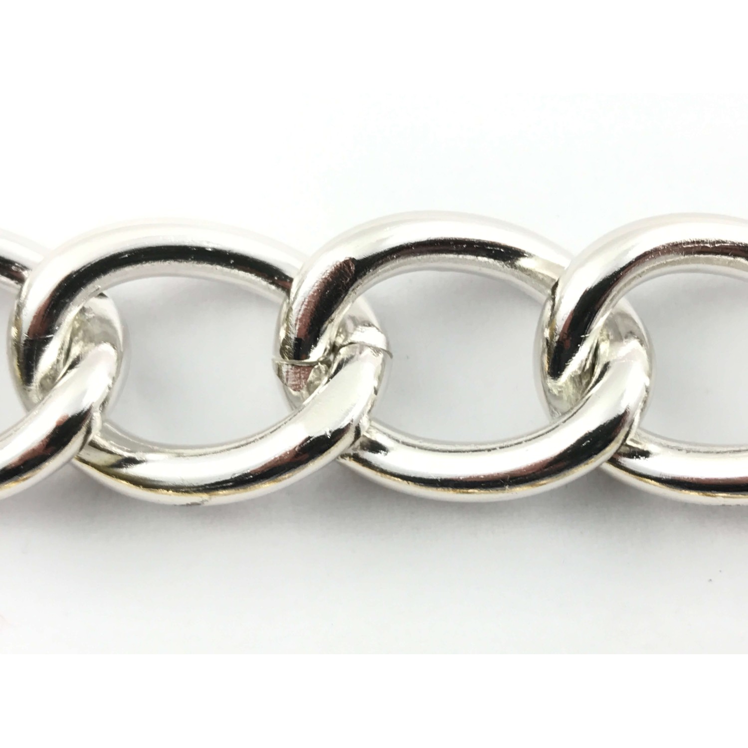 Catena metallo 2 cm. per decorazioni varie abbigliamento borse 1 mt.