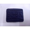 TOPPA PATCH APPLICAZIONE RICAMO TESSUTO 65BK TERMO O DA CUCIRE DIAM 3,9X2,8 cm.