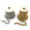Catena metallo h. 12 mm. per decorazioni abbigliamento, borsette e varie 1 mt.