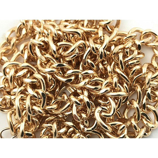 CATENA METALLO CON GANCI 110 cm. PER TRACOLLE E DECORAZIONI BORSE BORSETTE