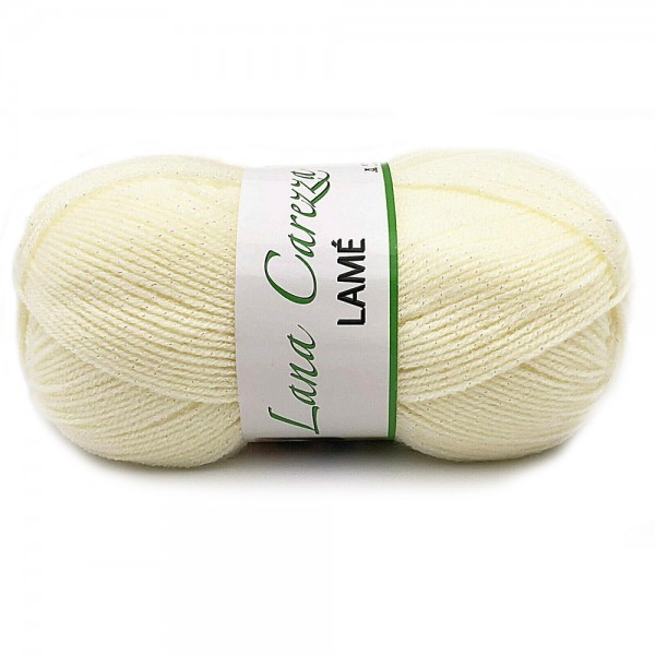 Gomitolo 100 gr. 380 mt. lana Carezza Lamè per ferri ed uncinetto 2.5/3 Tre Sfere