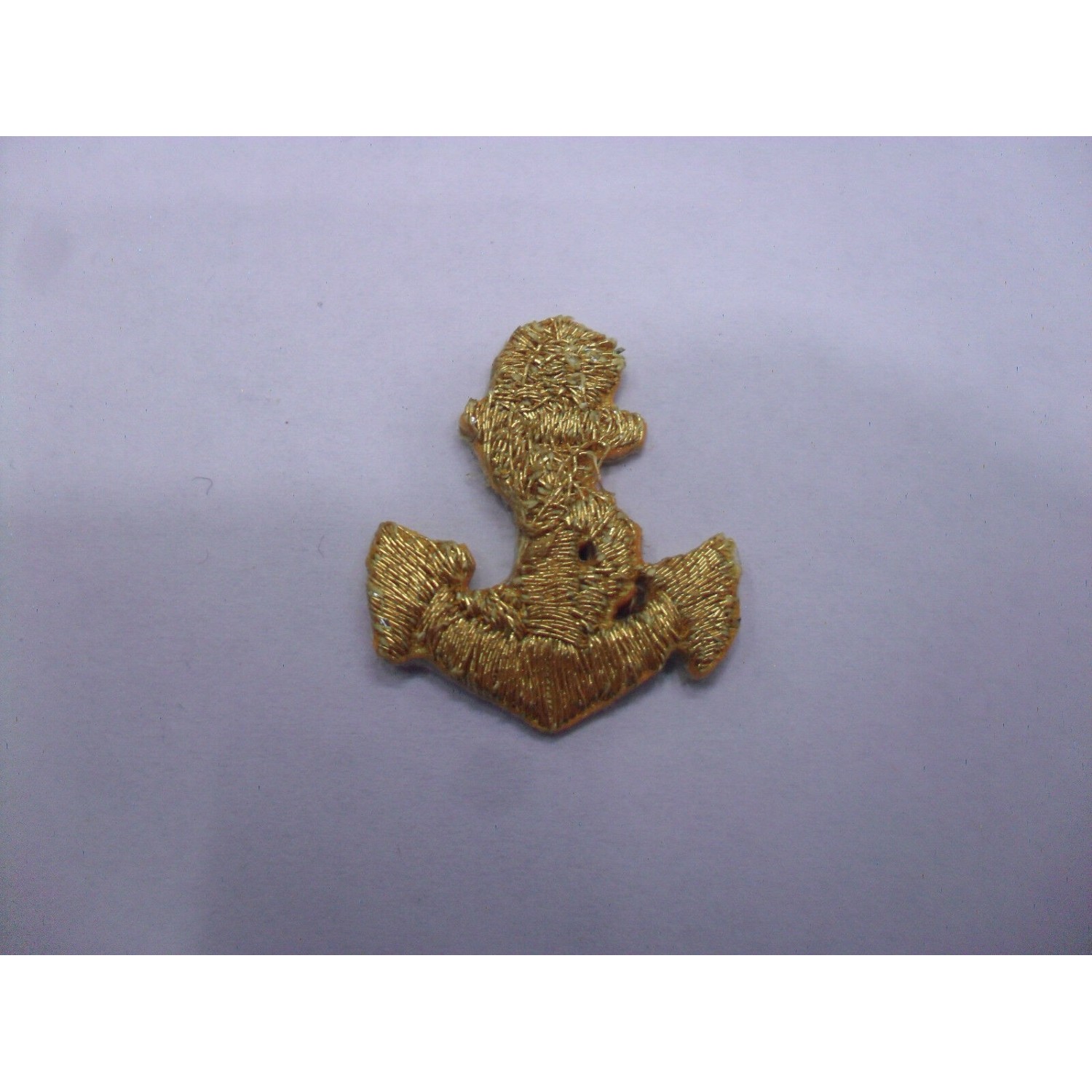 TOPPA PATCH APPLICAZIONE RICAMO ANCORA LAME' TERMO O DA CUCIRE 2,5X2 cm. CIRCA