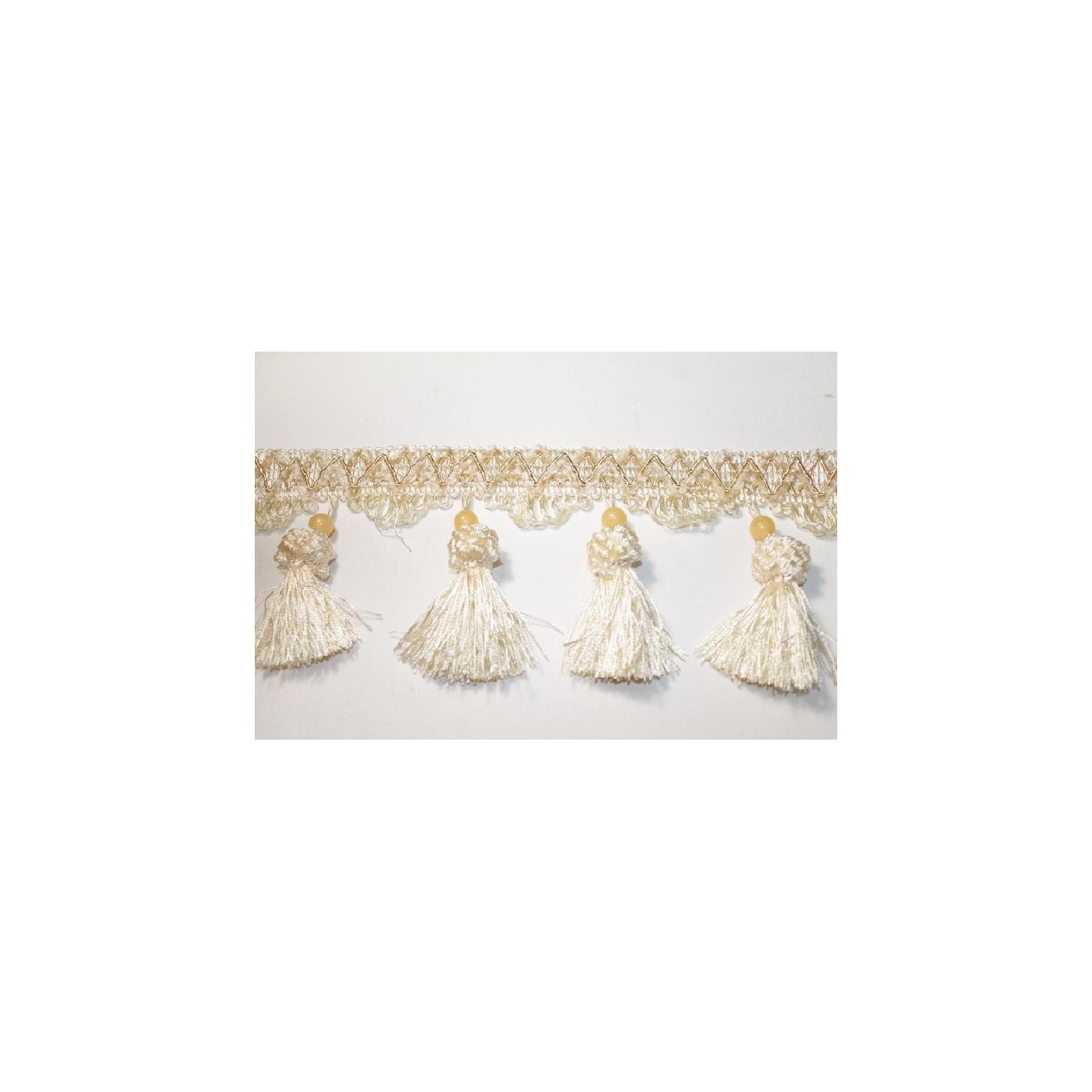 1 Metro passamaneria con fiocchi altezza cm. 11 per decorazioni arredo, borse e coffe siciliane