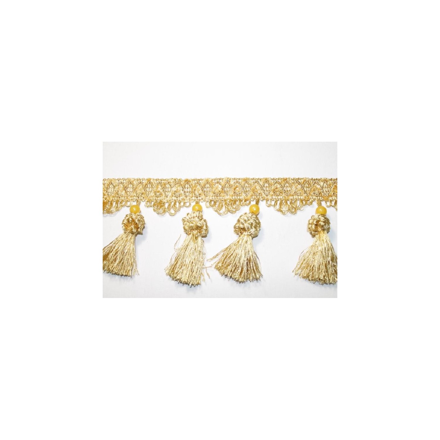 1 Metro passamaneria con fiocchi altezza cm. 11 per decorazioni arredo, borse e coffe siciliane