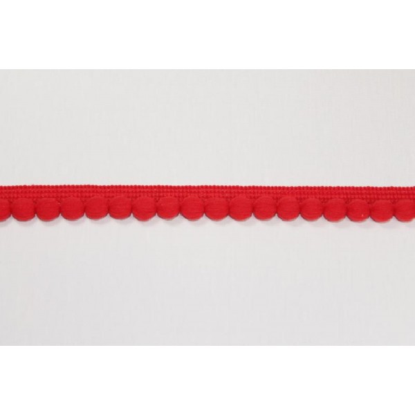 1 Metro passamaneria pon pon palline da 1 cm. decorazioni borse e varie