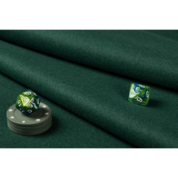 TESSUTO PANNO TAVOLO GIOCO H. 150 cm. POLIES. 80% - VISCOSA 18% ELASTAN 2% 1 mt.