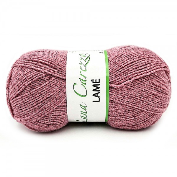 Gomitolo 100 gr. 380 mt. lana Carezza Lamè per ferri ed uncinetto 2.5/3 Tre Sfere