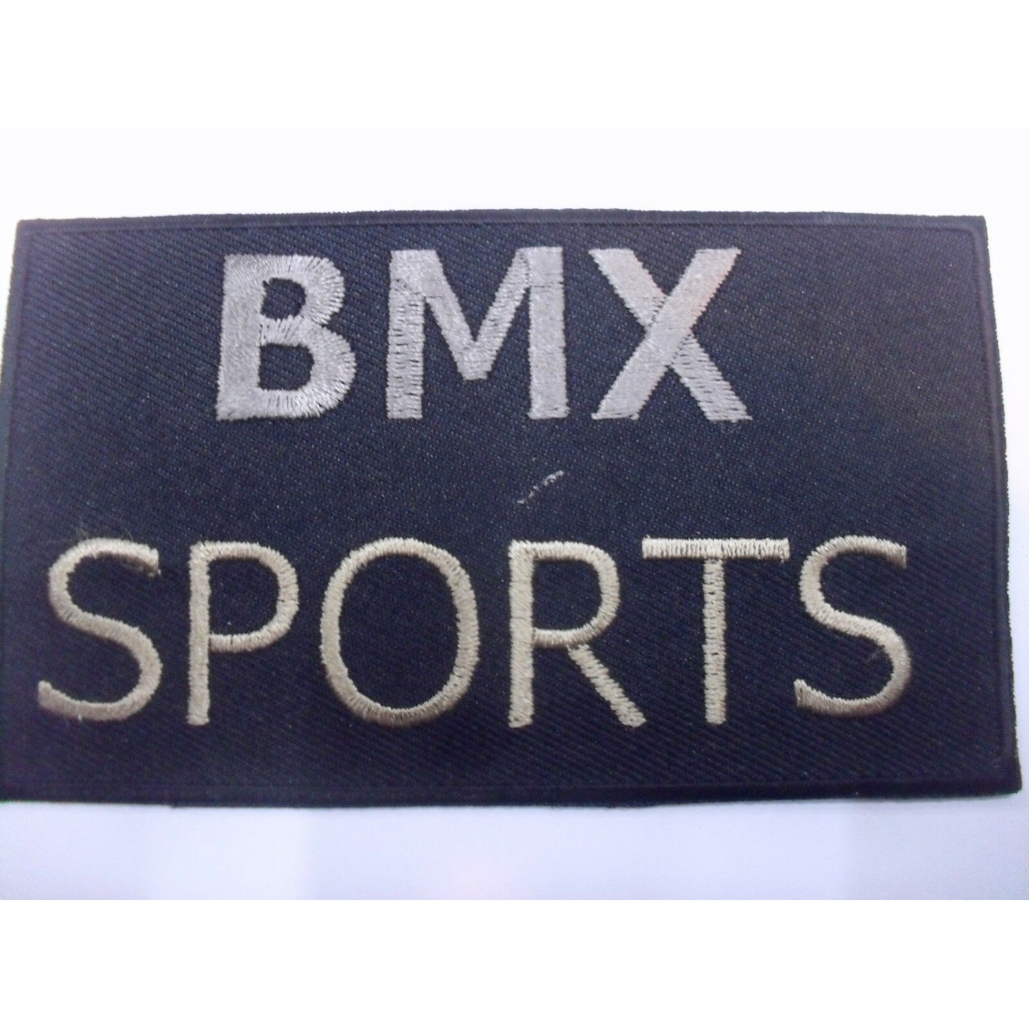 TOPPA PATCH APPLICAZIONE RICAMO "BMX SPORTS" TERMOAD. O DA CUCIRE 6,1X10,5 cm.