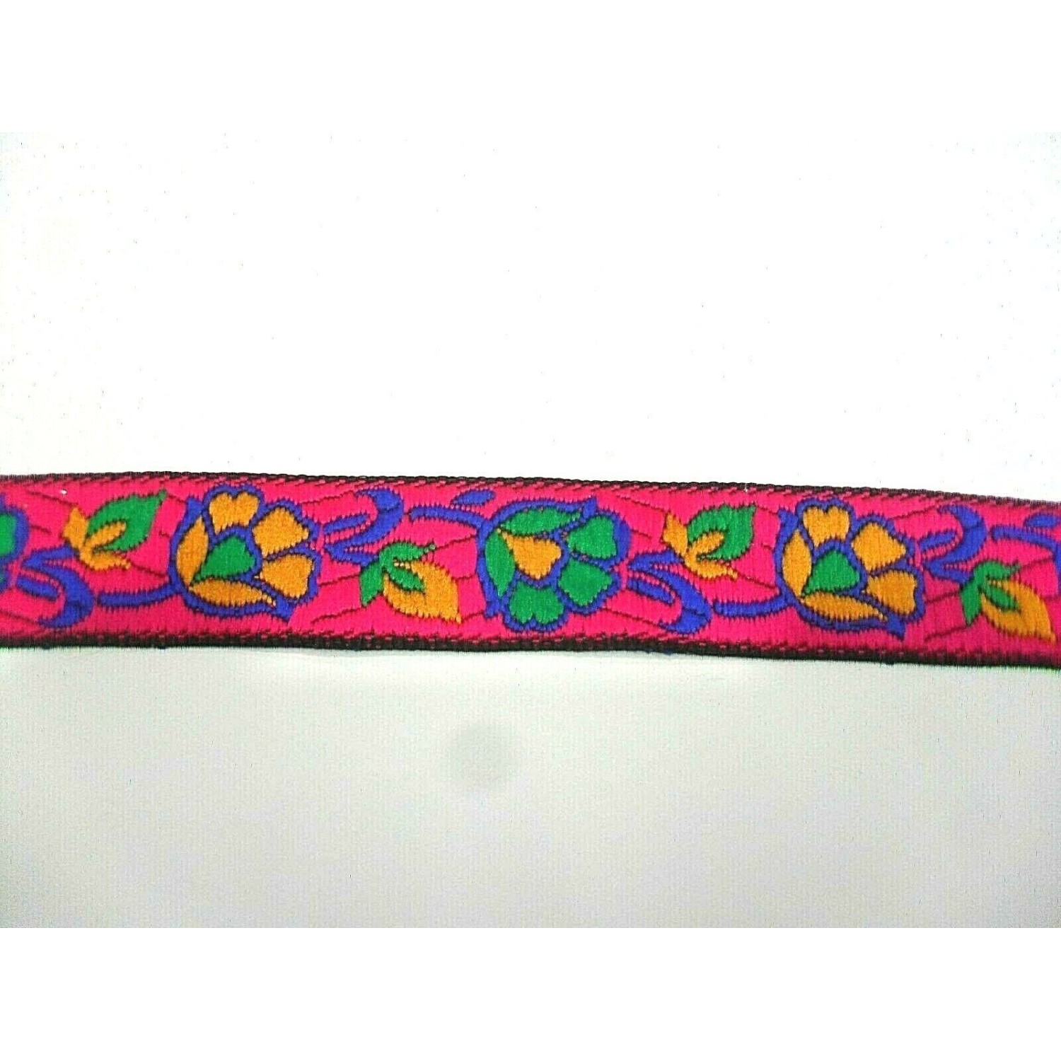 1 Metro passamaneria gallone ricamato h. 2 cm per decorazioni varie borse e coffe