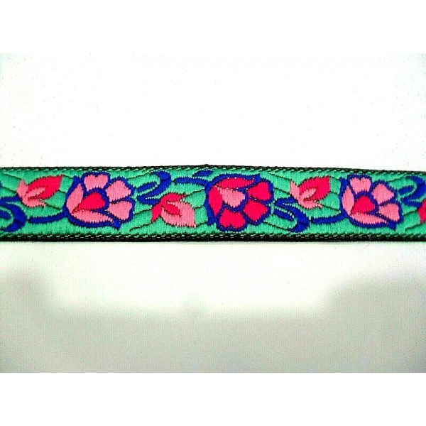 1 Metro passamaneria gallone ricamato h. 2 cm per decorazioni varie borse e coffe