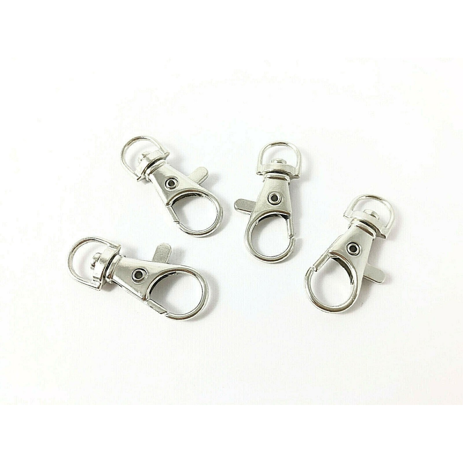 4 MOSCHETTONI CON PASSACINGHIA PER RIFINITURE CINTE BORSE E ACCESSORI 3,5 cm.