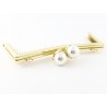 Chiusura click clack per borse oro cm 21x9,5.con anelli per applicare catena