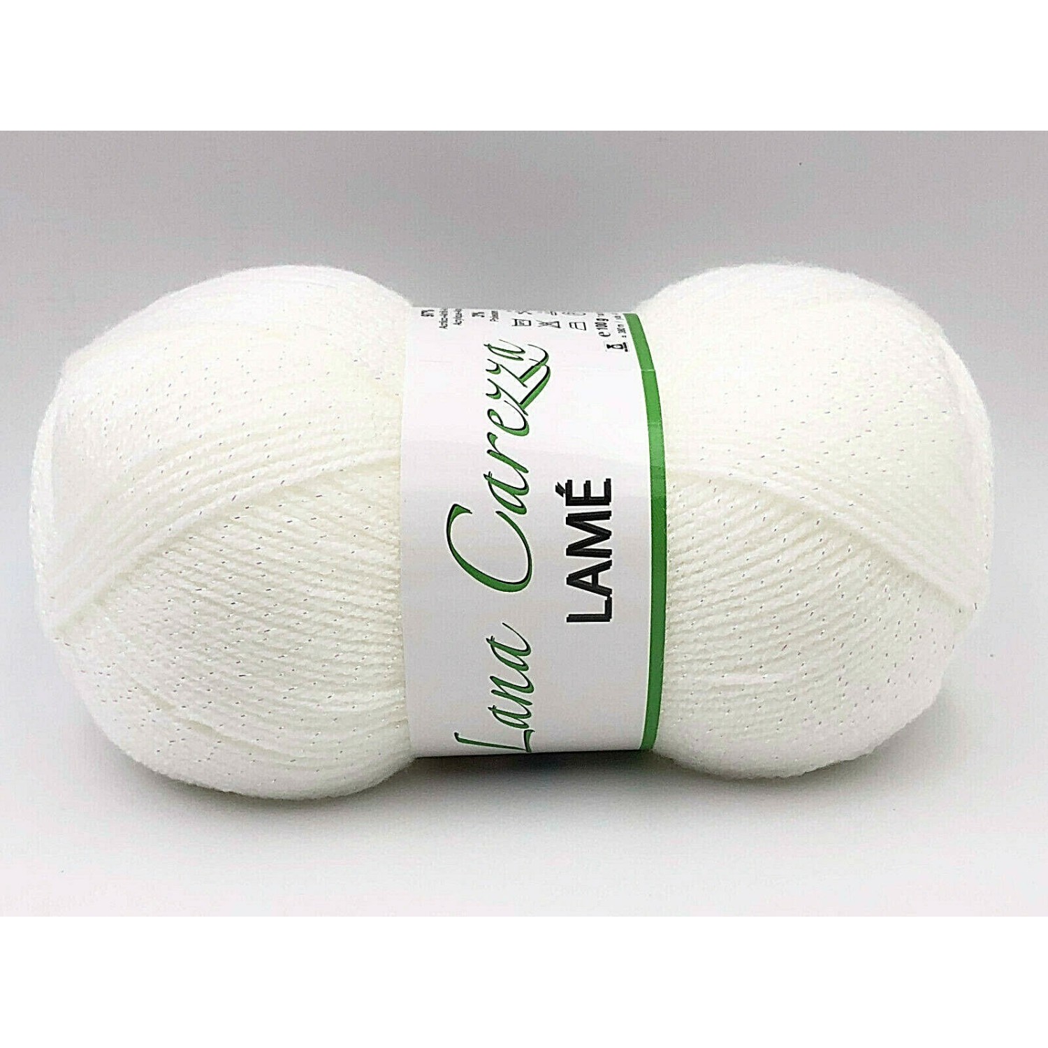 Gomitolo 100 gr. 380 mt. lana Carezza Lamè per ferri ed uncinetto 2.5/3 Tre Sfere