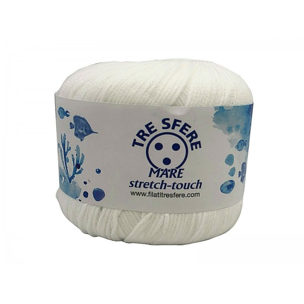 Gomitolo da 50 gr. 125 mt. mare stretch touch adatto per costumi - Tre Sfere