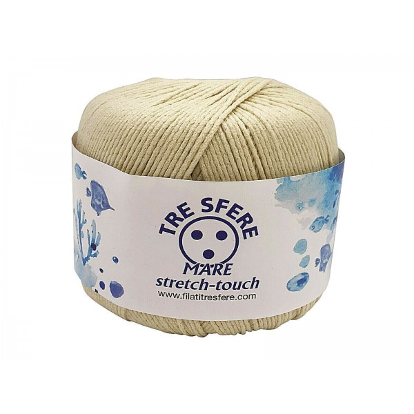 Gomitolo da 50 gr. 125 mt. mare stretch touch adatto per costumi - Tre Sfere