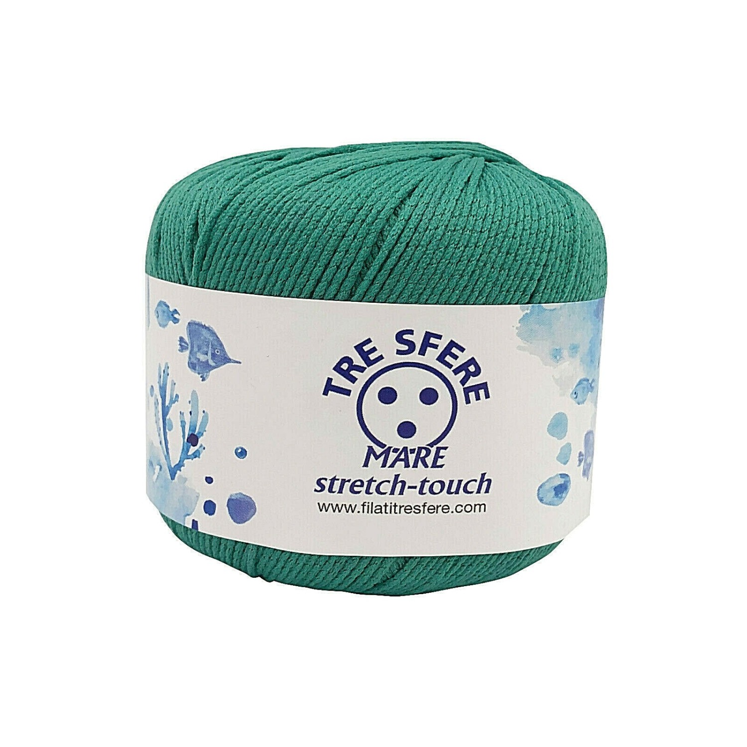 Gomitolo da 50 gr. 125 mt. mare stretch touch adatto per costumi - Tre Sfere