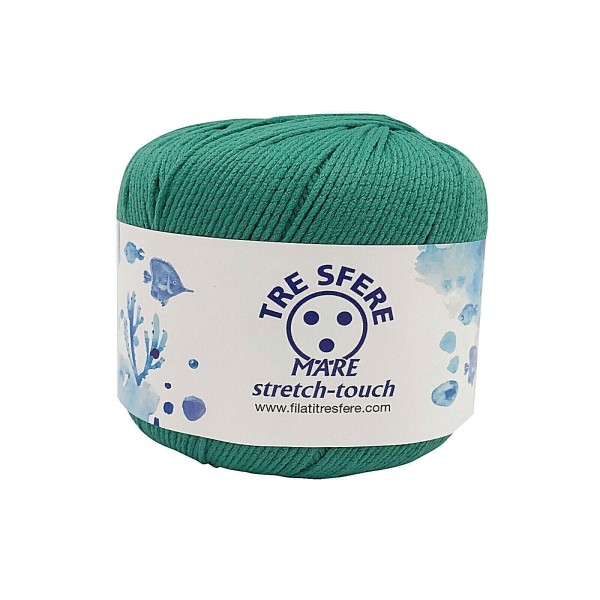 Gomitolo da 50 gr. 125 mt. mare stretch touch adatto per costumi - Tre Sfere