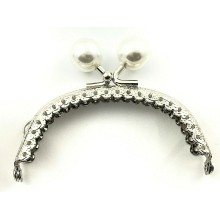 Click Clak chiusura con pallino x borsette borsellini misura 8,5 cm. tonda