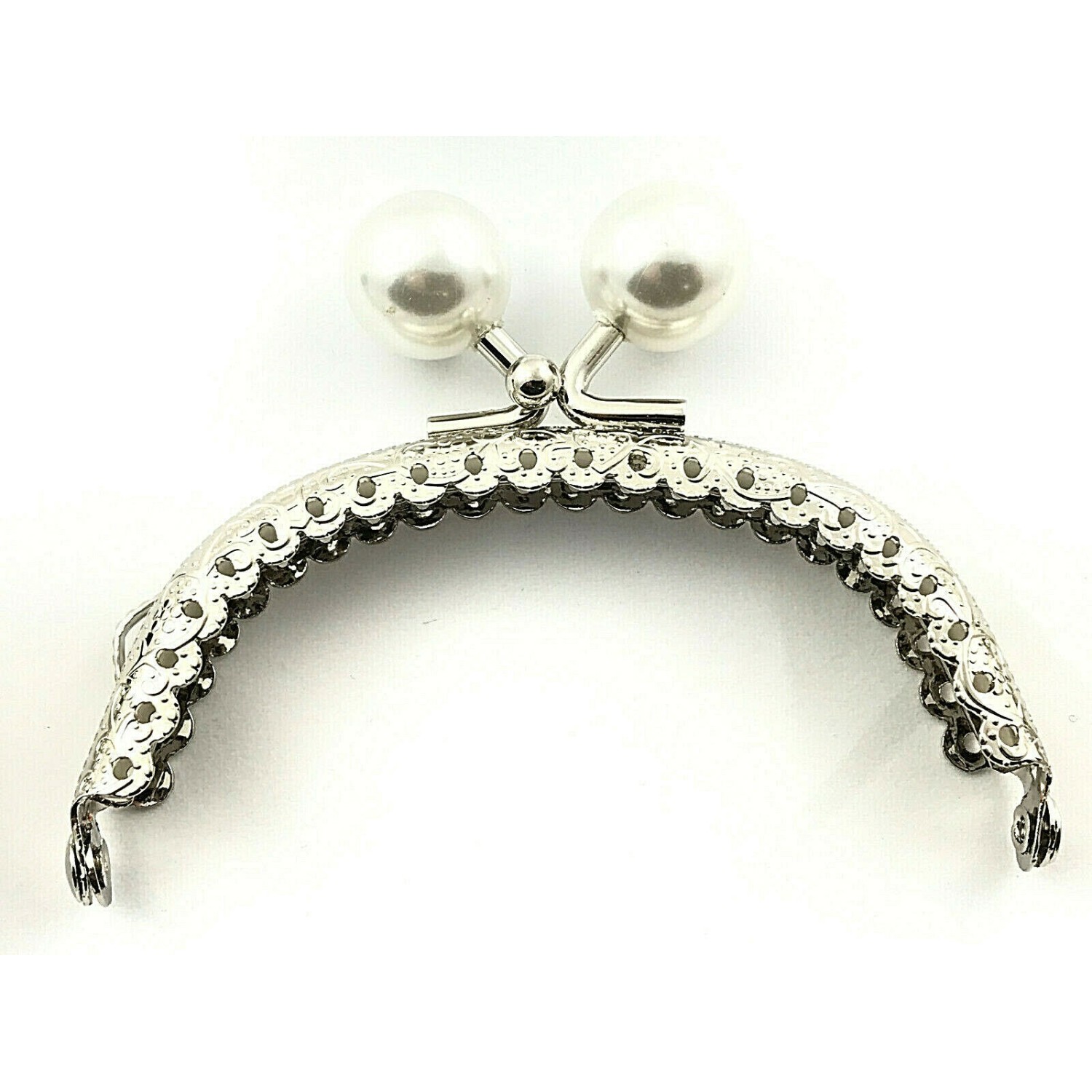 Click Clak chiusura con pallino x borsette borsellini misura 8,5 cm. tonda