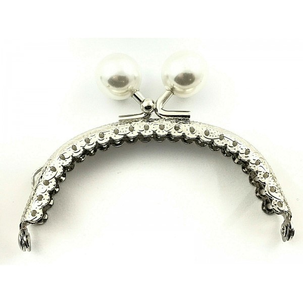 Click Clak chiusura con pallino x borsette borsellini misura 8,5 cm. tonda