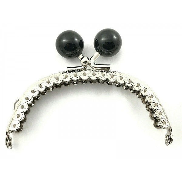 Click Clak chiusura con pallino x borsette borsellini misura 8,5 cm. tonda