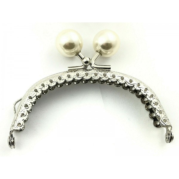 Click Clak chiusura con pallino x borsette borsellini misura 8,5 cm. tonda