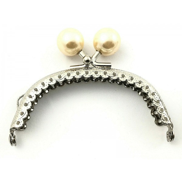 Click Clak chiusura con pallino x borsette borsellini misura 8,5 cm. tonda