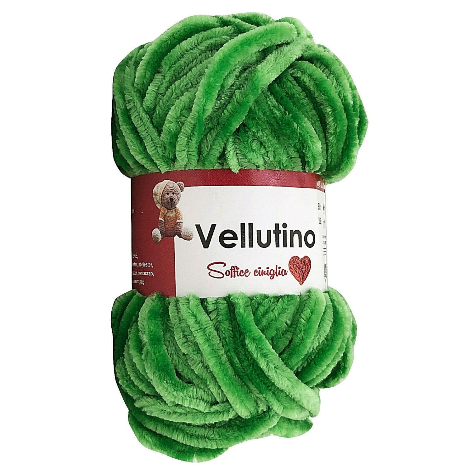Gomitolo ciniglia 50 gr. Tre Sfere x borse sciarpe e v. vari colori