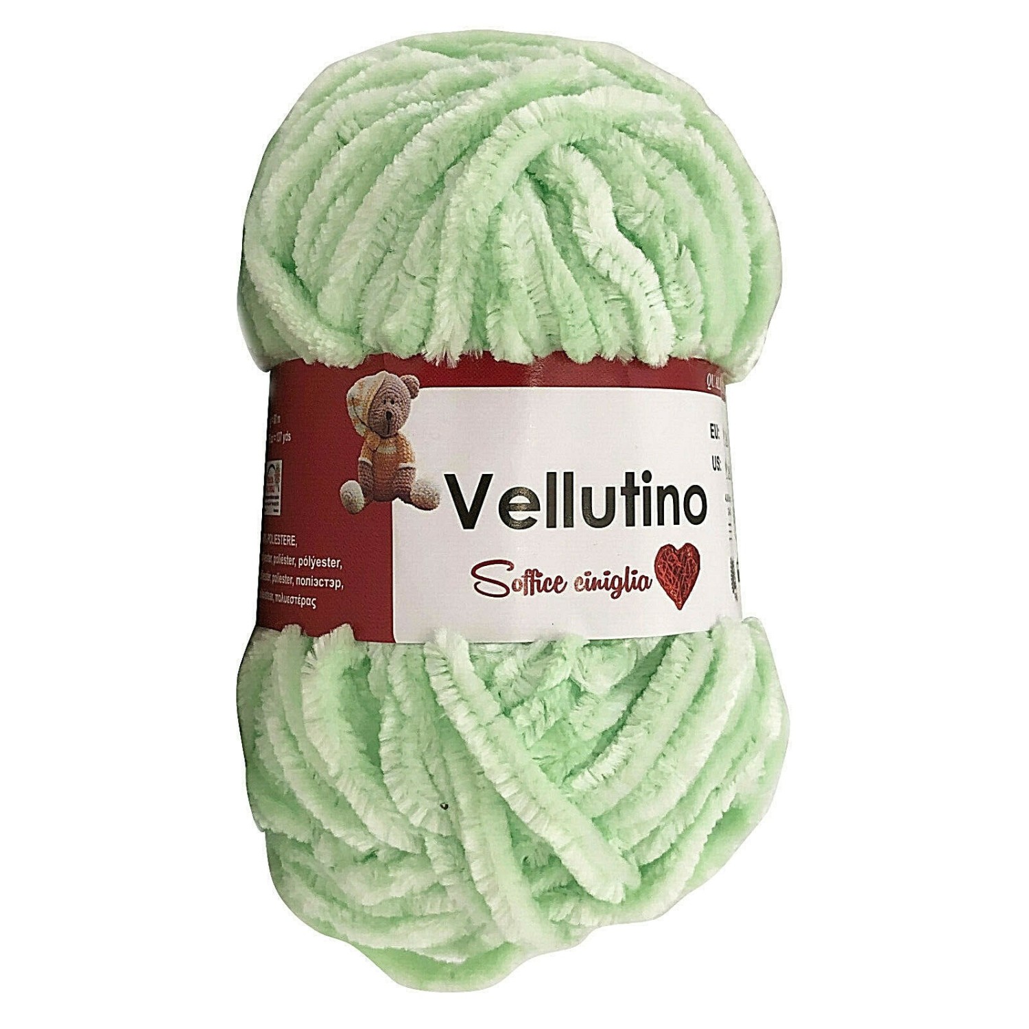 Gomitolo ciniglia 50 gr. Tre Sfere x borse sciarpe e v. vari colori