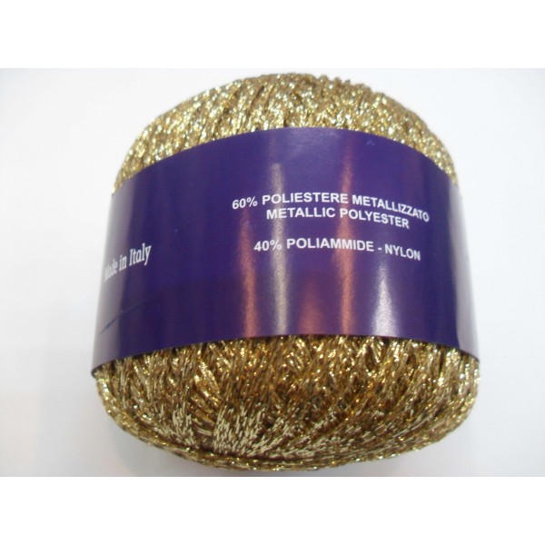 GOMITOLO FILO CATENELLA LAME' LUREX DELLA FB O BG DA 25GR.