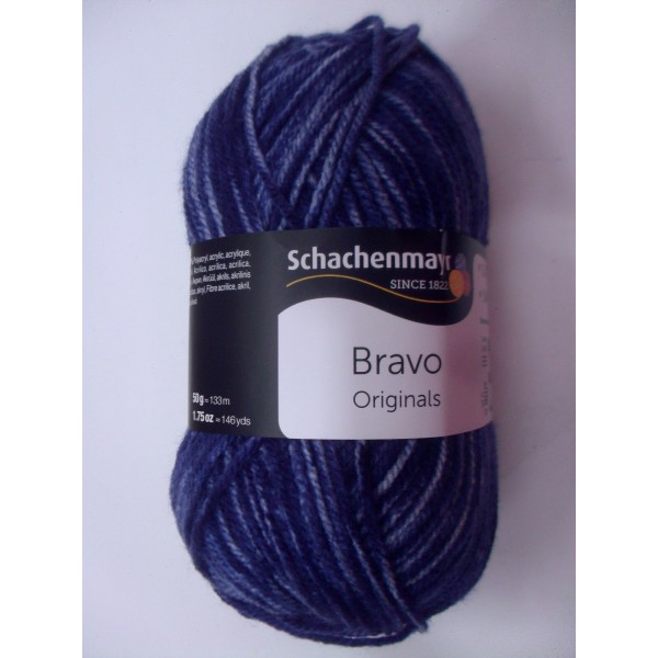 1 GOMITOLO LANA BRAVO SCHACHENMAYR smc 133 MT. CARTELLA COLORI N° 1 (57 colori)
