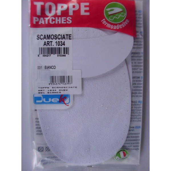 2 TOPPE SCAMOSCIATE TERMOADESIVE OVALI MARCA DUEK (Marbet) (no mini)